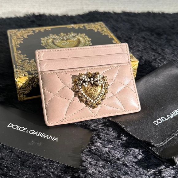 Dolce & Gabanna Pink Devotion Card Holder Wallet - Picture 1 of 7